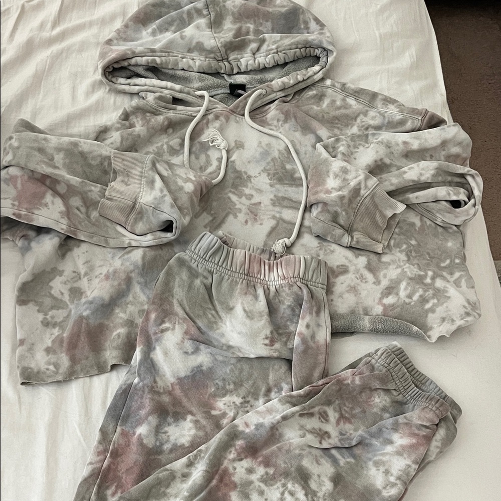 Tie-Dye Hoodie and Joggers Set